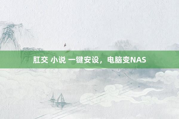 肛交 小说 一键安设，电脑变NAS
